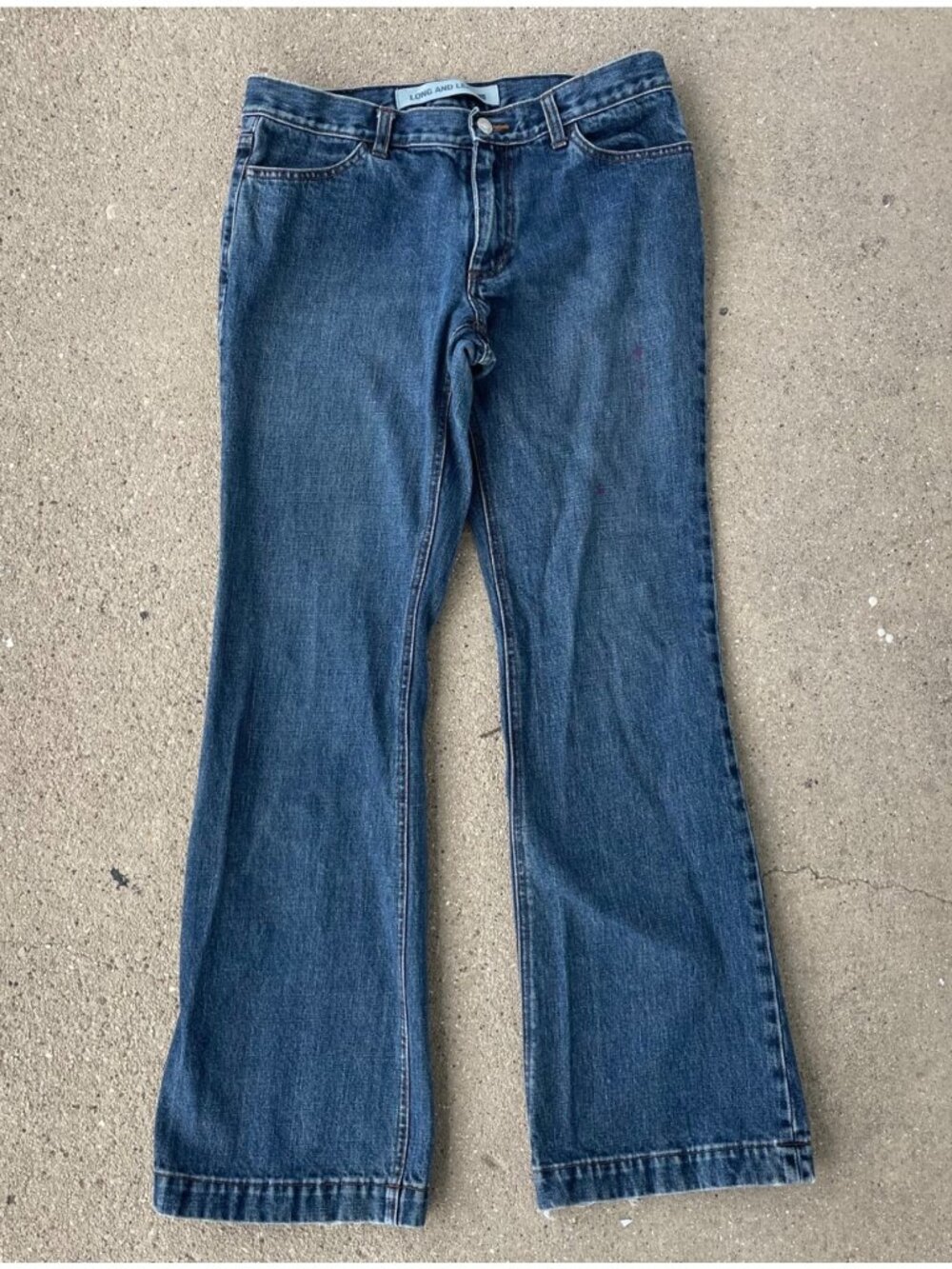 Vintage Y2K GAP Jeans Womens 8 R Low Rise Bootcut Long and Lean 2002 100% Cotton